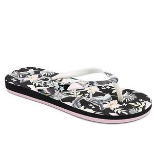 Roxy floral flip flops